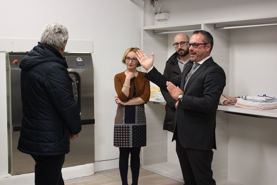 Inaugurazione nuova lavanderia RSA Villa Fiori